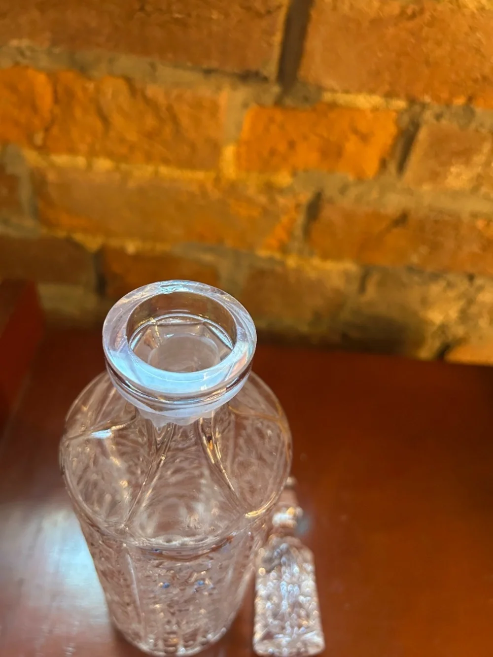 Vintage Beautiful Heavy Glass Decanter